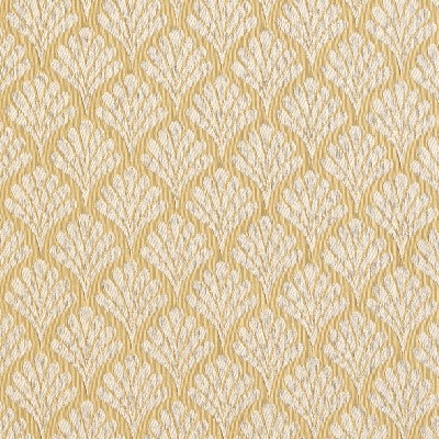Charlotte Fabrics 2662 Flax/Fan Yellow Woven  Blend Fire Rated Fabric Heavy Duty CA 117 Fire Retardant Print and Textured 