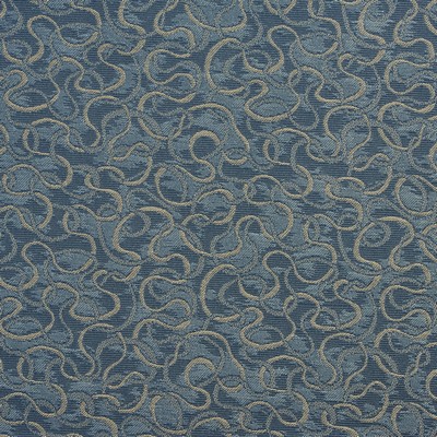 Charlotte Fabrics 2783 Coastal Blue Upholstery Woven  Blend Fire Rated Fabric High Wear Commercial Upholstery Geometric 