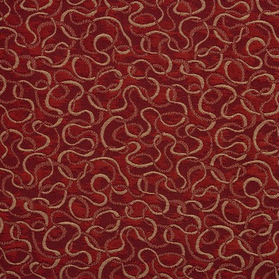 Charlotte Fabrics 2785 Flame Red Upholstery Woven  Blend Fire Rated Fabric High Wear Commercial Upholstery Geometric 
