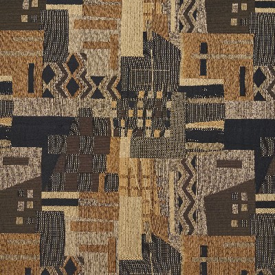 Charlotte Fabrics 3680 Aztec Beige Woven  Blend Fire Rated Fabric Geometric Abstract Heavy Duty CA 117 