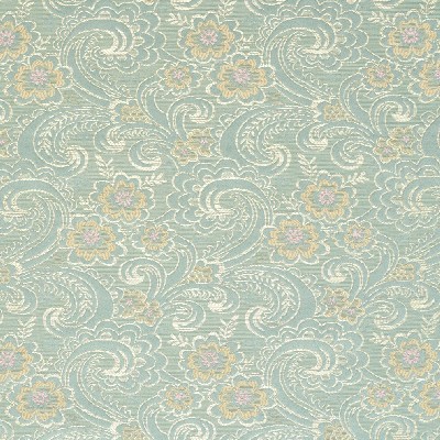 Charlotte Fabrics 4122 Capri Blue Upholstery Woven  Blend Fire Rated Fabric