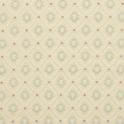 Charlotte Fabrics 4141 Spring Diamond White Upholstery Woven  Blend Fire Rated Fabric