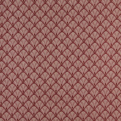 Charlotte Fabrics 4312 Port Fan Red cotton  Blend Fire Rated Fabric Heavy Duty CA 117 