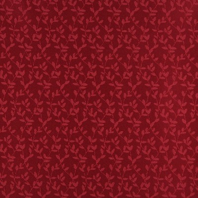 Charlotte Fabrics 4315 Ruby Vine Red cotton  Blend Fire Rated Fabric Heavy Duty CA 117 Vine and Flower 