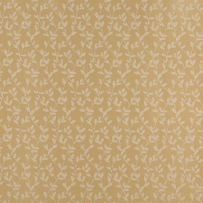 Charlotte Fabrics 4323 Flax Vine Yellow cotton  Blend Fire Rated Fabric Heavy Duty CA 117 Vine and Flower 