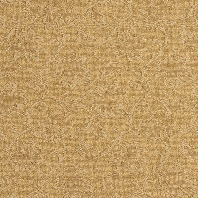 Charlotte Fabrics 5503 Gold/Trellis Yellow Upholstery cotton  Blend Fire Rated Fabric
