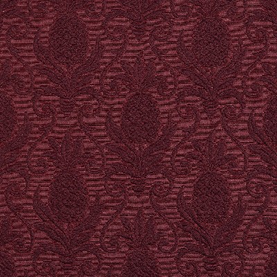 Charlotte Fabrics 5518 Wine/Pineapple Red Upholstery cotton  Blend Fire Rated Fabric
