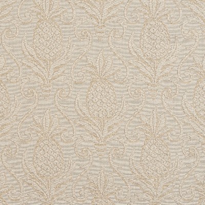 Charlotte Fabrics 5519 Ivory/Pineapple Beige Upholstery cotton  Blend Fire Rated Fabric