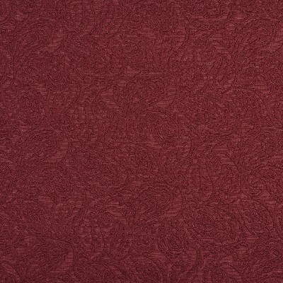 Charlotte Fabrics 5579 Ruby/Paisley Red Upholstery cotton  Blend Fire Rated Fabric