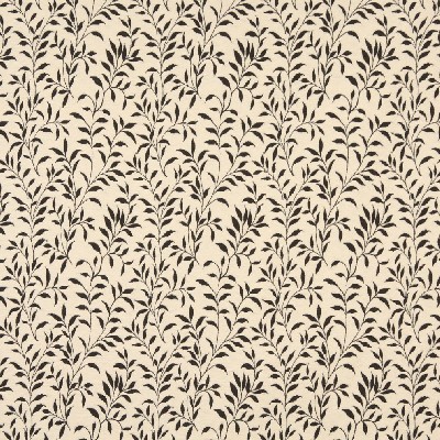 Charlotte Fabrics 6416 Cocoa Leaf Brown Upholstery cotton  Blend Fire Rated Fabric Leaves and Trees 