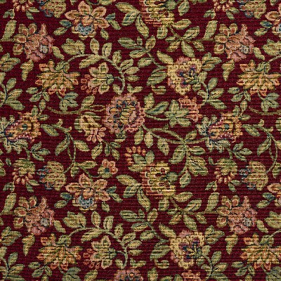 Charlotte Fabrics 6431 Garden Pink Upholstery polyester  Blend Fire Rated Fabric Large Print Floral 