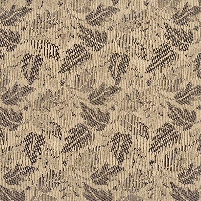 Charlotte Fabrics 6707 Cafe/Leaf Black Upholstery polyester  Blend Fire Rated Fabric