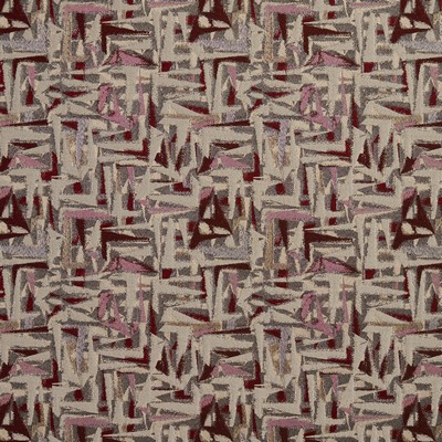 Charlotte Fabrics 8519 Wine/Abstract Purple Upholstery Woven  Blend Fire Rated Fabric Geometric High Wear Commercial Upholstery CA 117 Geometric 
