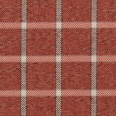 Charlotte Fabrics CB700 466 Red Upholstery Polyester  Blend Fire Rated Fabric Heavy Duty CA 117 NFPA 260 Plaid  and Tartan 