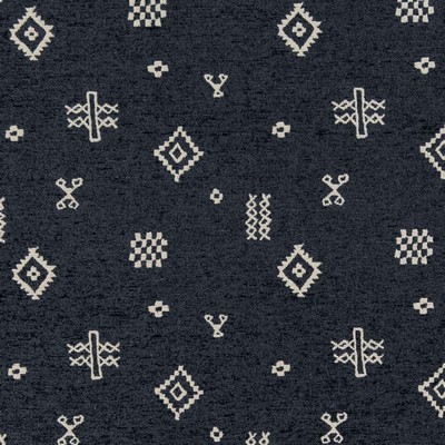 Charlotte Fabrics CB700 476 Blue Upholstery Polyester Fire Rated Fabric Geometric High Wear Commercial Upholstery CA 117 NFPA 260 Navajo Print 