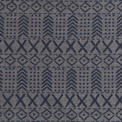 Charlotte Fabrics CB700 492 Blue Upholstery Polyester  Blend Fire Rated Fabric Geometric High Performance CA 117 NFPA 260 