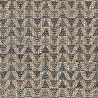 Charlotte Fabrics CB800-210 Blue Multipurpose Woven  Blend Fire Rated Fabric Patterned Chenille Geometric Heavy Duty CA 117 NFPA 260 