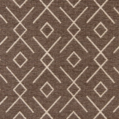Charlotte Fabrics CB800-300 Brown Upholstery Polyester Fire Rated Fabric Geometric Southwestern Diamond High Wear Commercial Upholstery CA 117 NFPA 260 Damask Jacquard 