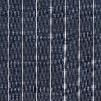 Charlotte Fabrics D113 Indigo Pinstripe Blue Multipurpose Woven  Blend Fire Rated Fabric High Wear Commercial Upholstery CA 117 Small Striped Striped Woven 