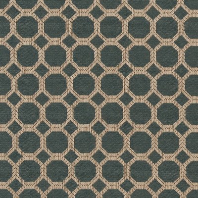 Charlotte Fabrics D1228 Jade Honeycomb Blue Upholstery Woven  Blend Fire Rated Fabric Geometric High Wear Commercial Upholstery CA 117 NFPA 260 Woven 