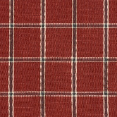 Charlotte Fabrics D136 Brick Windowpane Red Multipurpose Woven  Blend Fire Rated Fabric Large Check Check High Wear Commercial Upholstery CA 117 Woven 
