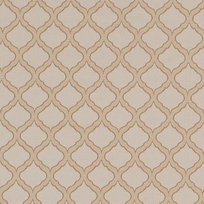 Charlotte Fabrics D1535 Parchment Ogee Beige Multipurpose Woven  Blend Fire Rated Fabric Geometric Diamond Ogee Heavy Duty CA 117 NFPA 260 Damask Jacquard 