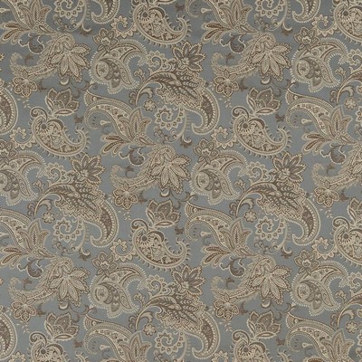 Charlotte Fabrics D1560 Wedgewood Paisley Blue Multipurpose Woven  Blend Fire Rated Fabric Heavy Duty CA 117 NFPA 260 Damask Jacquard Classic Paisley 