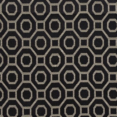 Charlotte Fabrics D161 Ebony Black Multipurpose Woven  Blend Fire Rated Fabric Geometric High Wear Commercial Upholstery CA 117 Damask Jacquard 
