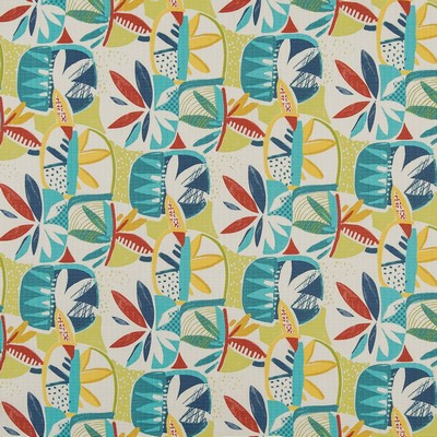 Charlotte Fabrics D1692 Barbados Yellow Multipurpose Acrylic Fire Rated Fabric High Performance CA 117 NFPA 260 Modern Floral Floral Outdoor 