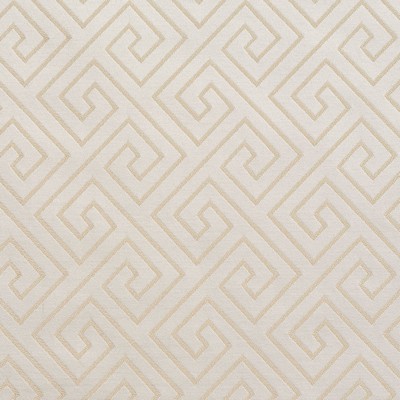 Charlotte Fabrics D178 Ivory Greek Key Beige Multipurpose Woven  Blend Fire Rated Fabric Geometric High Wear Commercial Upholstery CA 117 Damask Jacquard 