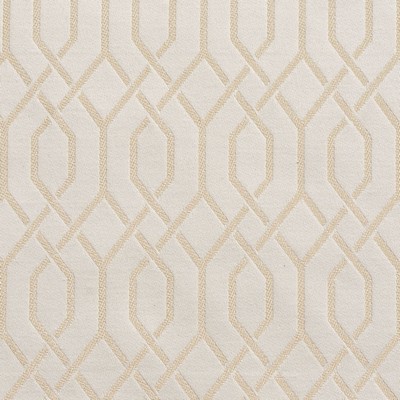 Charlotte Fabrics D188 Ivory Lattice Beige Multipurpose Woven  Blend Fire Rated Fabric Geometric High Wear Commercial Upholstery CA 117 Damask Jacquard Lattice and Fretwork 
