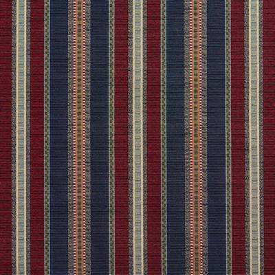 Charlotte Fabrics D2061 Navy Stripe Blue Upholstery Polyester  Blend Fire Rated Fabric Heavy Duty CA 117 NFPA 260 
