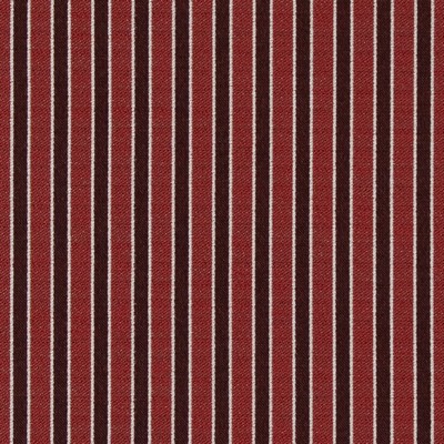 Charlotte Fabrics D2132 Ruby Stripe Red Upholstery Woven  Blend Fire Rated Fabric High Wear Commercial Upholstery CA 117 NFPA 260 Damask Jacquard 