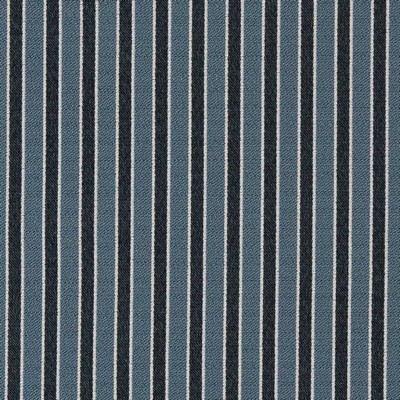 Charlotte Fabrics D2133 River Stripe Blue Upholstery Woven  Blend Fire Rated Fabric High Wear Commercial Upholstery CA 117 NFPA 260 Damask Jacquard 