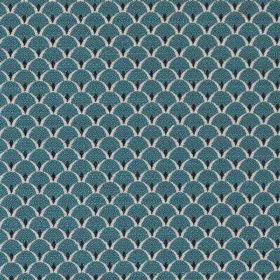 Charlotte Fabrics D2139 Aqua Scales Blue Upholstery Woven  Blend Fire Rated Fabric High Wear Commercial Upholstery CA 117 NFPA 260 Damask Jacquard 