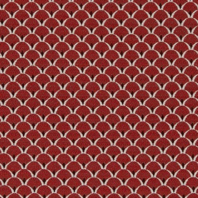 Charlotte Fabrics D2142 Ruby Scales Red Upholstery Woven  Blend Fire Rated Fabric High Wear Commercial Upholstery CA 117 NFPA 260 Damask Jacquard 