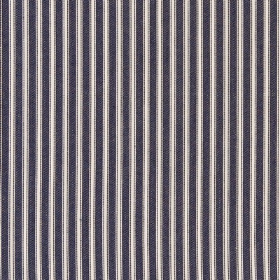 Charlotte Fabrics D2369 Indigo Blue Multipurpose Cotton Fire Rated Fabric High Performance CA 117 NFPA 260 Striped 