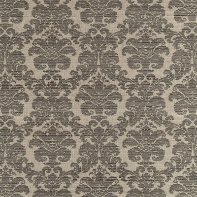 Charlotte Fabrics D2448 Smoke Grey Upholstery Polyester  Blend Fire Rated Fabric High Wear Commercial Upholstery CA 117 NFPA 260 Damask Jacquard 