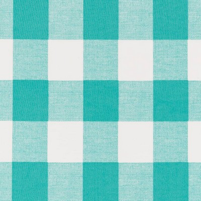 Charlotte Fabrics D2459 Turquoise Blue Multipurpose Polyester Fire Rated Fabric High Performance CA 117 NFPA 260 Stripes and Plaids Outdoor Plaid  and Tartan 