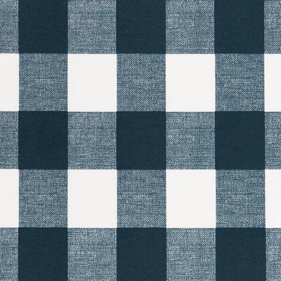 Charlotte Fabrics D2460 Ink Blue Multipurpose Polyester Fire Rated Fabric High Performance CA 117 NFPA 260 Stripes and Plaids Outdoor Plaid  and Tartan 