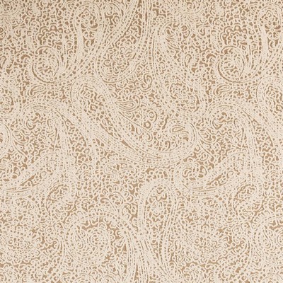 Charlotte Fabrics D2593 Paisley Cafe Brown Upholstery Cotton  Blend Fire Rated Fabric High Performance CA 117 NFPA 260 Classic Paisley 