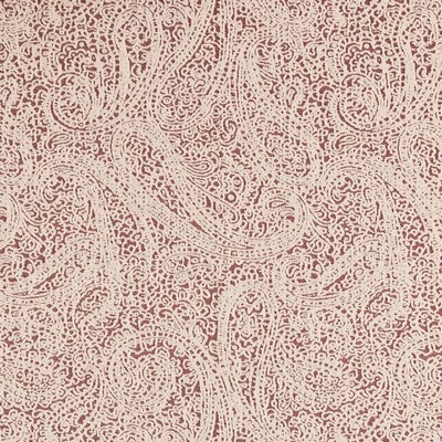 Charlotte Fabrics D2595 Paisley Crimson Red Upholstery Cotton  Blend Fire Rated Fabric High Performance CA 117 NFPA 260 Classic Paisley 
