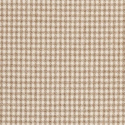 Charlotte Fabrics D2611 Check Sand Brown Upholstery Polyester  Blend Fire Rated Fabric Check High Wear Commercial Upholstery CA 117 NFPA 260 