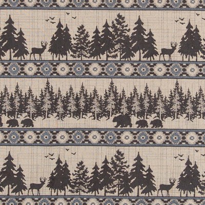 Charlotte Fabrics D2691 Forest Sky Green Upholstery Polyester  Blend Fire Rated Fabric Hunting Themed High Wear Commercial Upholstery CA 117 NFPA 260 Miscellaneous Novelty Animal Tapestry Novelty Western 
