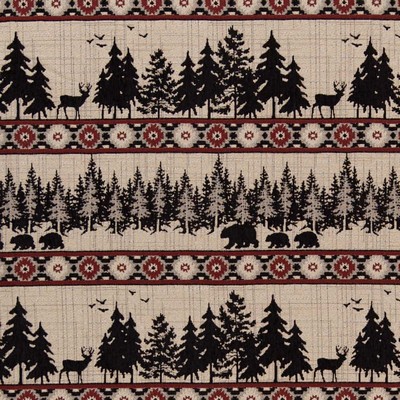 Charlotte Fabrics D2692 Forest Crimson Green Upholstery Polyester  Blend Fire Rated Fabric High Wear Commercial Upholstery CA 117 NFPA 260 Miscellaneous Novelty Western Tapestry Animal Tapestry Novelty Western 