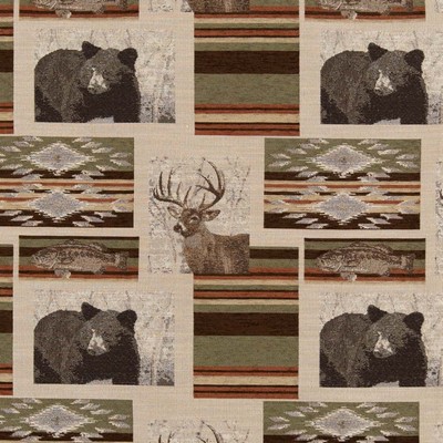 Charlotte Fabrics D2693 Sedona Sage Green Upholstery Polyester Fire Rated Fabric Hunting Themed High Wear Commercial Upholstery CA 117 NFPA 260 Miscellaneous Novelty Animal Tapestry Novelty Western 