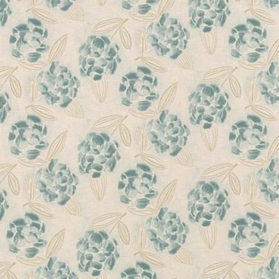 Charlotte Fabrics D2906 Seaglass Green Multipurpose Polyester Fire Rated Fabric Patterned Crypton High Performance CA 117 NFPA 260 Medium Print Floral 