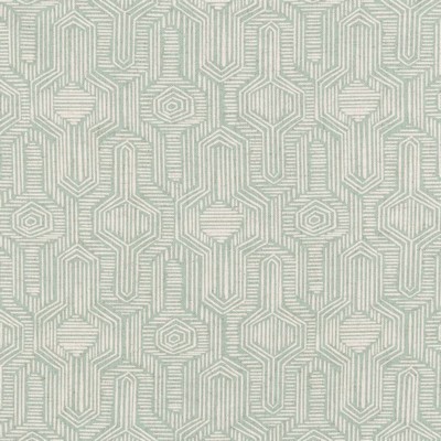 Charlotte Fabrics D2938 Water Blue Multipurpose Polyester  Blend Fire Rated Fabric Geometric Patterned Crypton High Performance CA 117 NFPA 260 