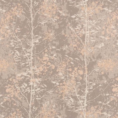 Charlotte Fabrics D2947 Rose Quartz Pink Multipurpose Polyester  Blend Fire Rated Fabric Patterned Crypton High Performance CA 117 NFPA 260 Abstract Floral Leaves and Trees 