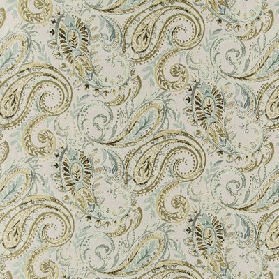 Charlotte Fabrics D3025 Lagoon Cityscapes II D3025 Blue Upholstery Polyester  Blend Fire Rated Fabric High Performance CA 117  NFPA 260  Classic Paisley  Fabric